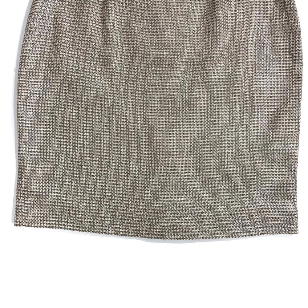 Rena Rowan Women’s Size 4 Small Brown Beige Tweed Vintage Pencil Skirt NWT - Picture 3 of 11
